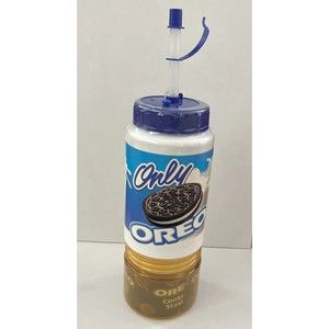 Vintage Only OREO NABISCO Water Bottle W Attached Cookie Stash Cup COUNTRYSIDE